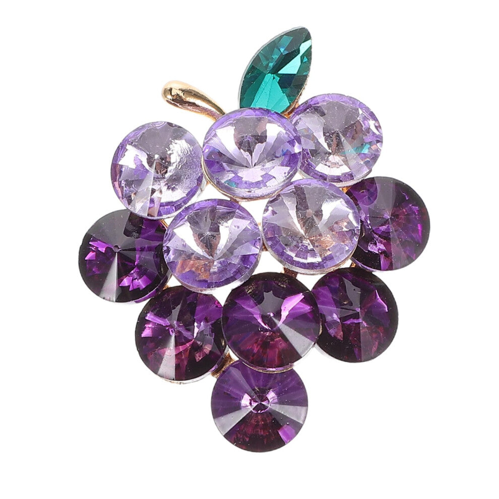 Glittering Fruit Brooch For Women, Alloy Pin, Versatile Party And Date Accessory, Fruit-Shaped Sparkle Jewelry