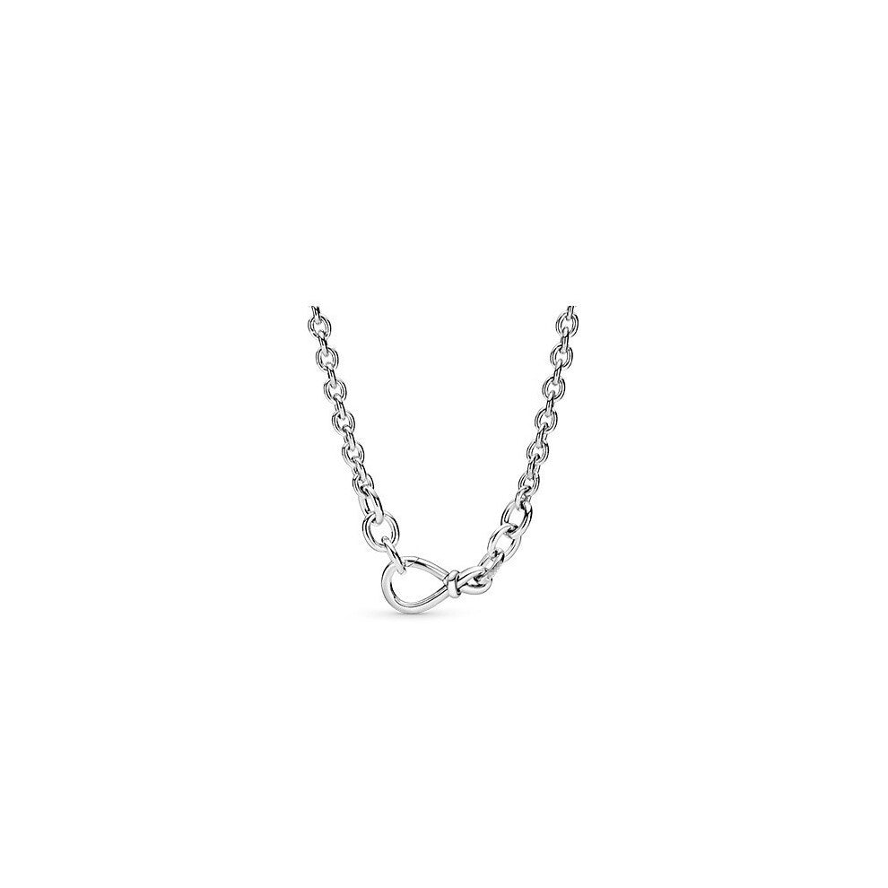 (9, White copper) Silver-plated white copper necklace, heart-shaped snowflake pear-shaped necklace, new best-selling collarbone chain