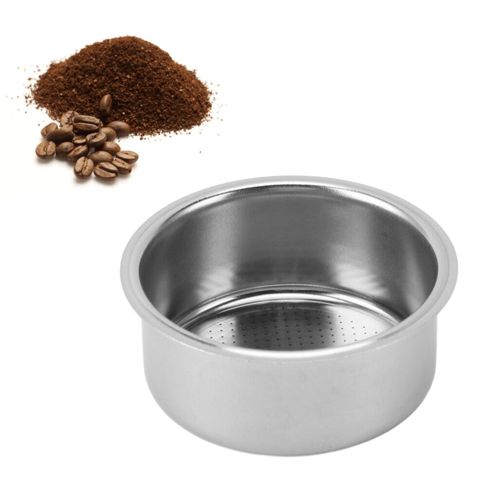 3Pcs 51mm Stainless Steel Double Serving Coffee Portafilter Filter Baskets
