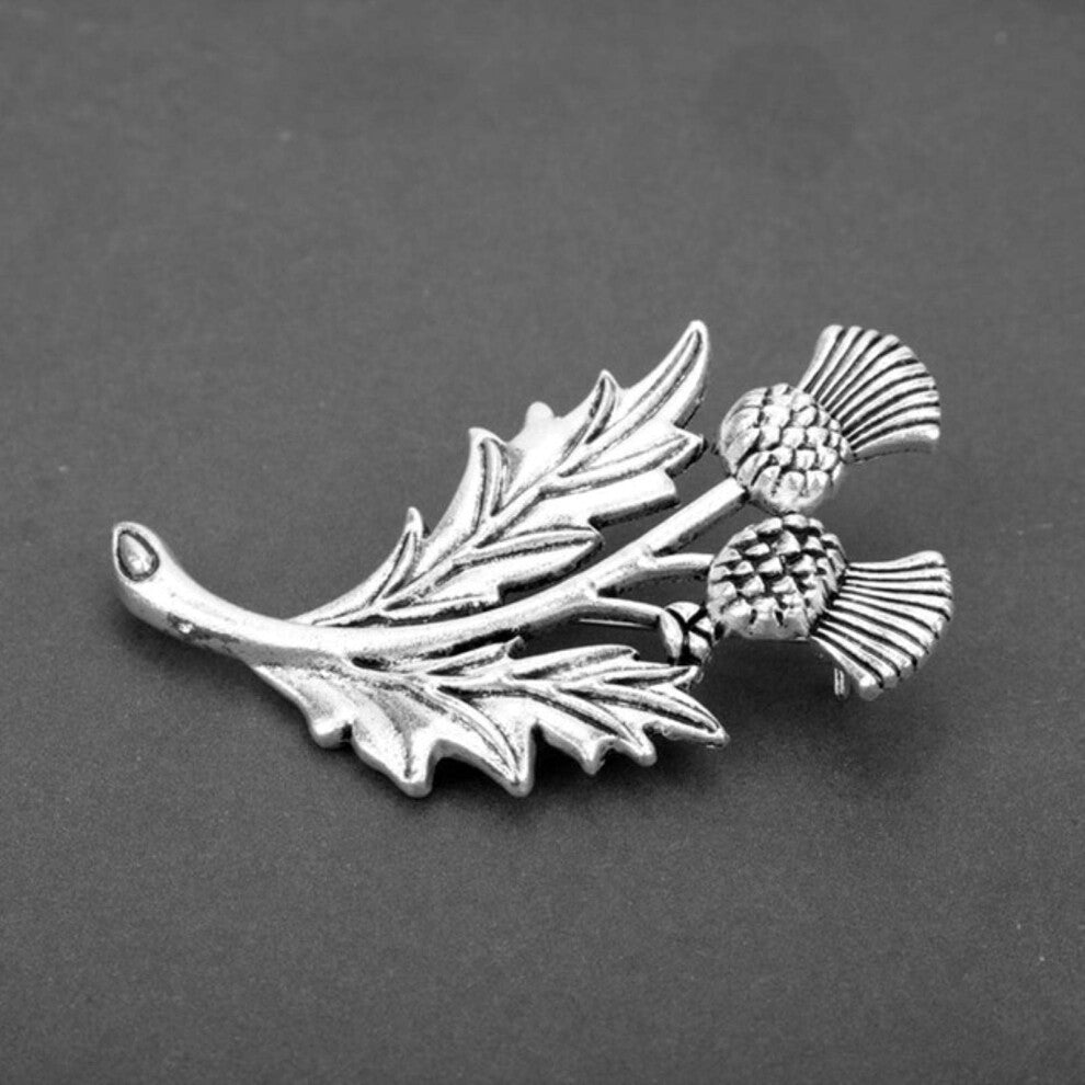 Celtic Knot Brooches Viking Nordic Jewellery Style Thistle Collar Badge Pins For Men & Women