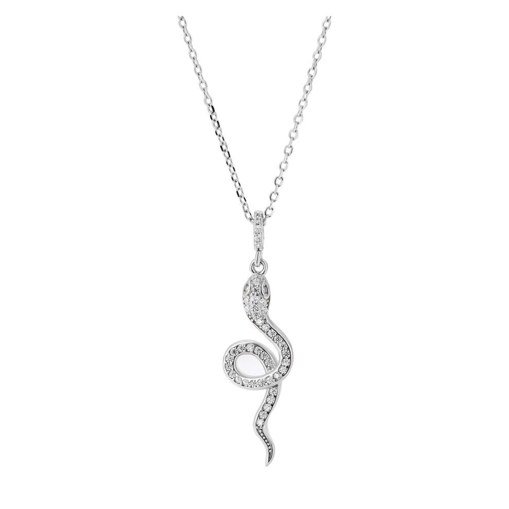 Snake Chain Collarbone Necklace Silver Personalized Custom Name Adjustable Length