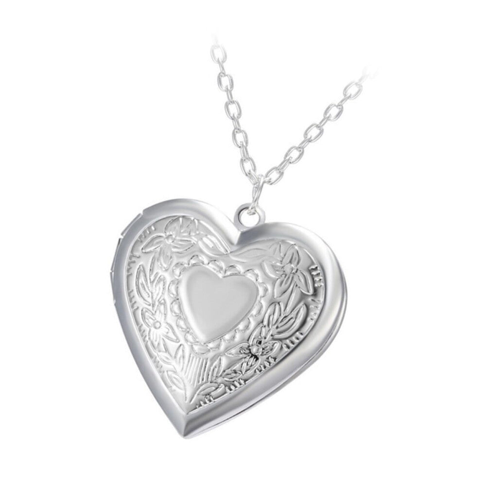Heart Necklace With Photo Frame - Creative Pendant For Valentine's Day And Special Occasions - Durable