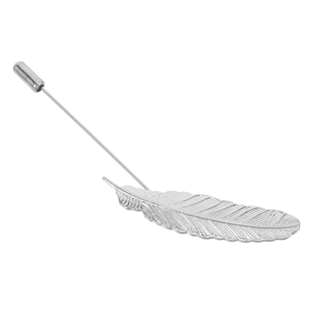 Men's Collar Leaf Brooch Zinc Alloy Collar Bar Tie Clip Shirt Pin For Dress Shirts