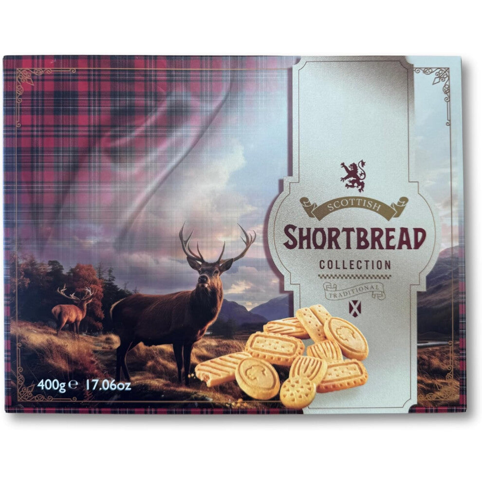 The Luxury Scottish Shortbread Collection 400g - Premium Shortbread Selection - Traditional Christmas Biscuit Gift - Product of Scotland