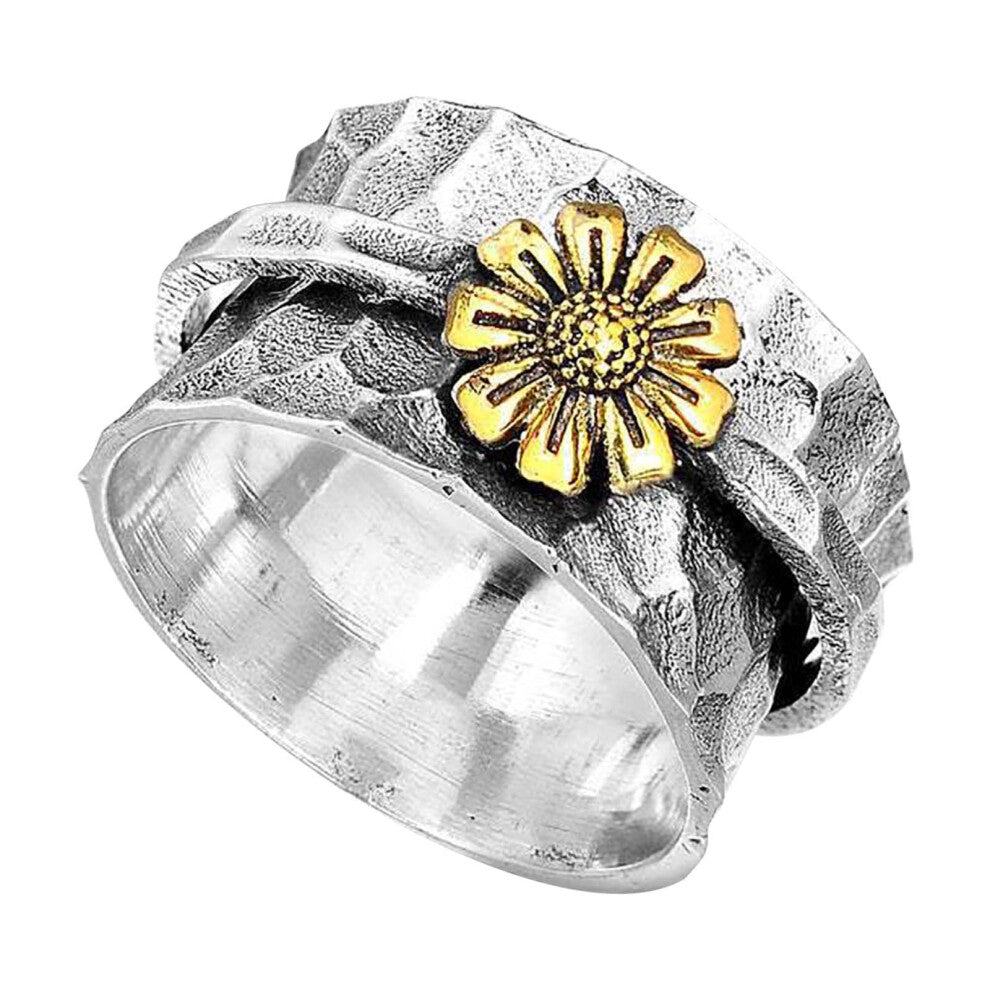 Flower Ring 925 Sterling Silver Stackable Ring For Women And Girls Flower Design Charm Jewellery