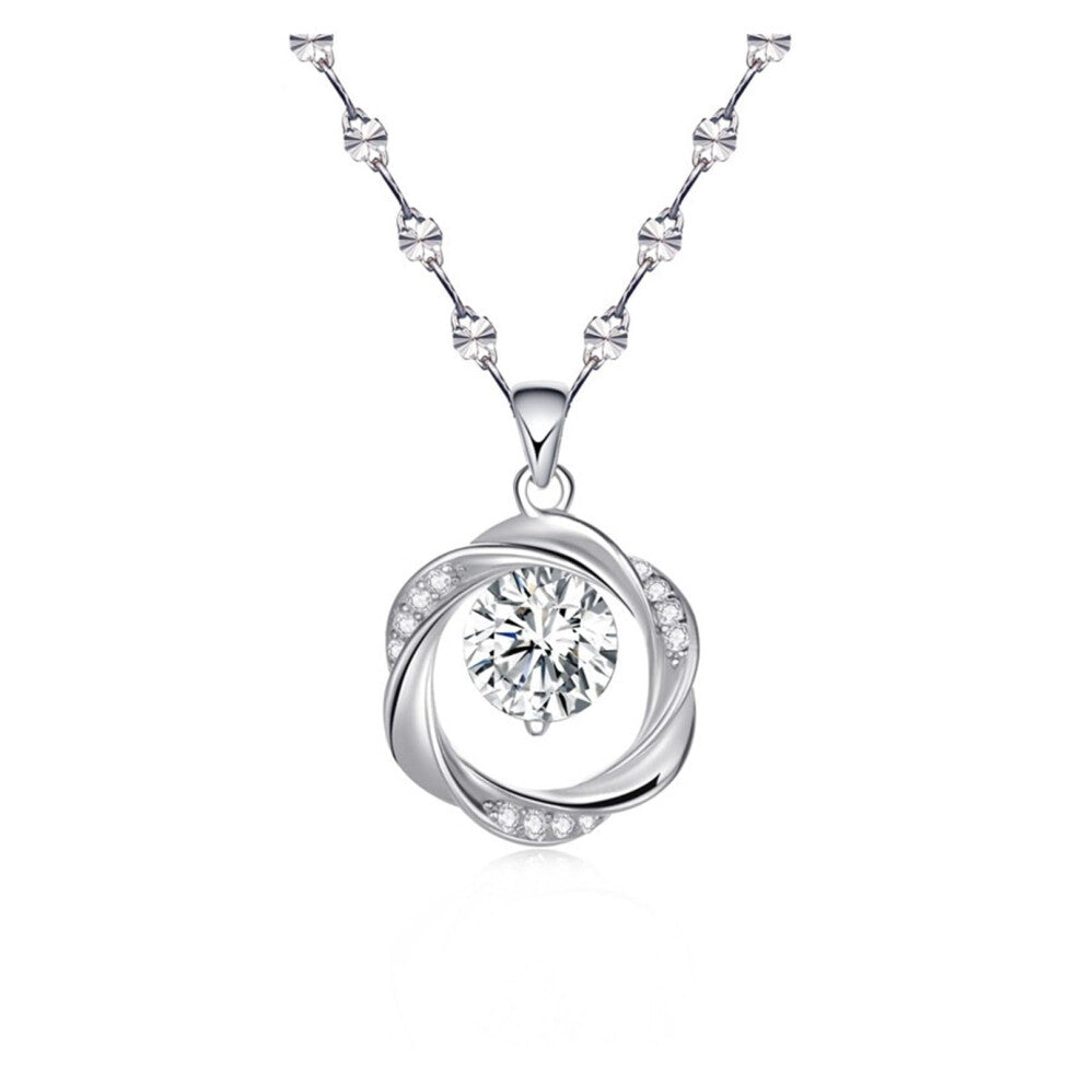 Personalized Garland Necklace Silver, Collarbone Chain, Customizable Delicate Jewelry, Fashionable Temperament