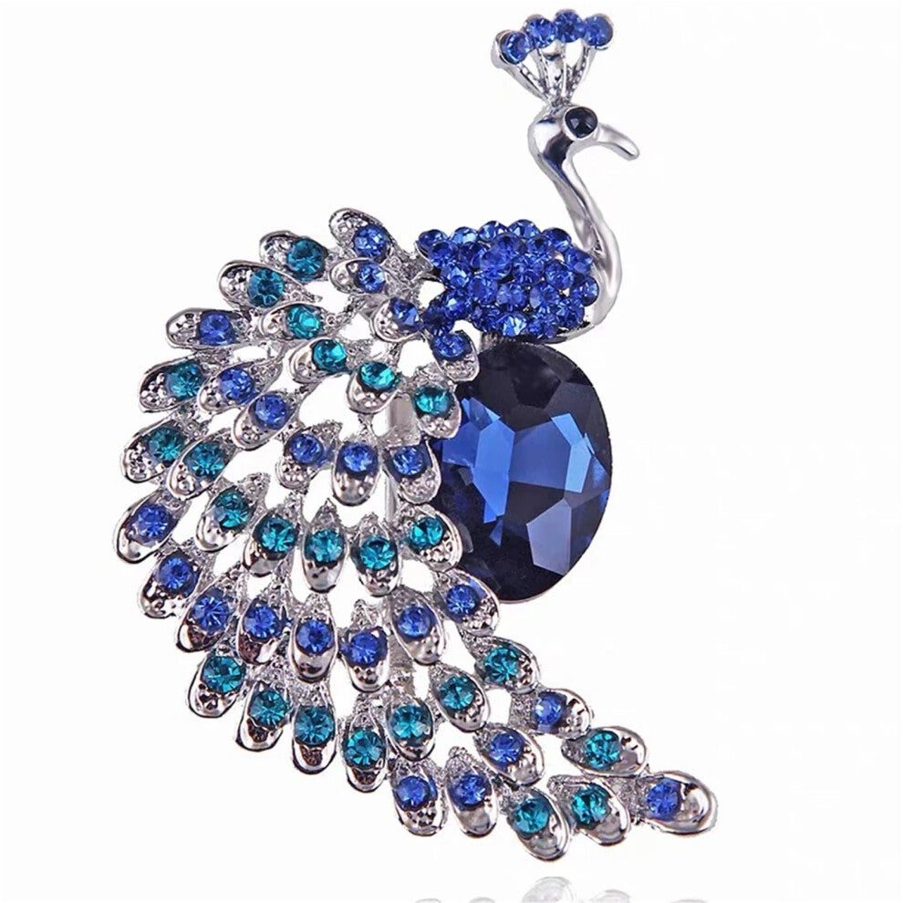 Rhinestone Peacock Bird Brooches, 3 Pack Pins, Jewellery Accessories, Coat Pin, Christmas Banquet Gift, Elegant