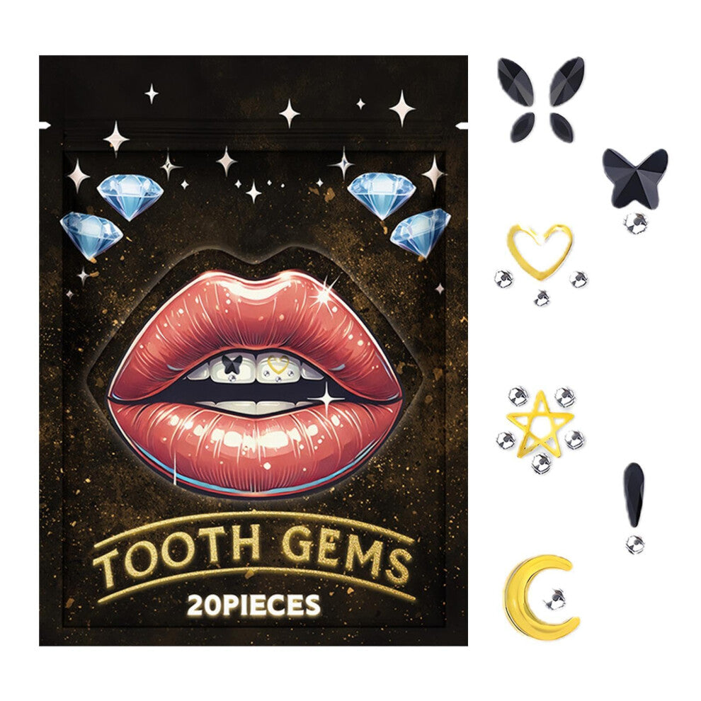 Gemstone Set for Teeth, Crystal Tooth Jewellery Set for Women, Vibrant Colorful Gemstone Dental Accessories, Unique Tooth Gems