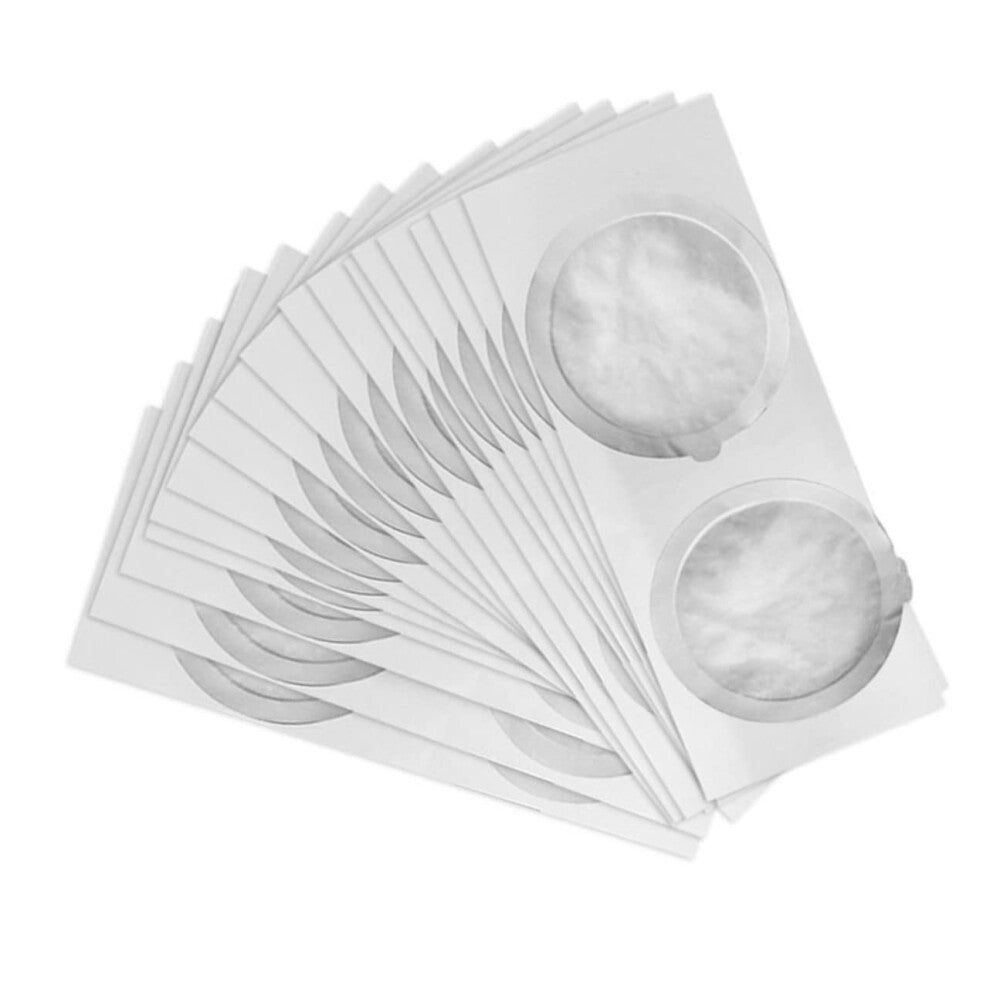 50 Coffee Capsule Lids Self-Adhesive Foil Seals for Espresso 5.9x5.9cm Eco-Friendly Aroma Preservation Solution Silver
