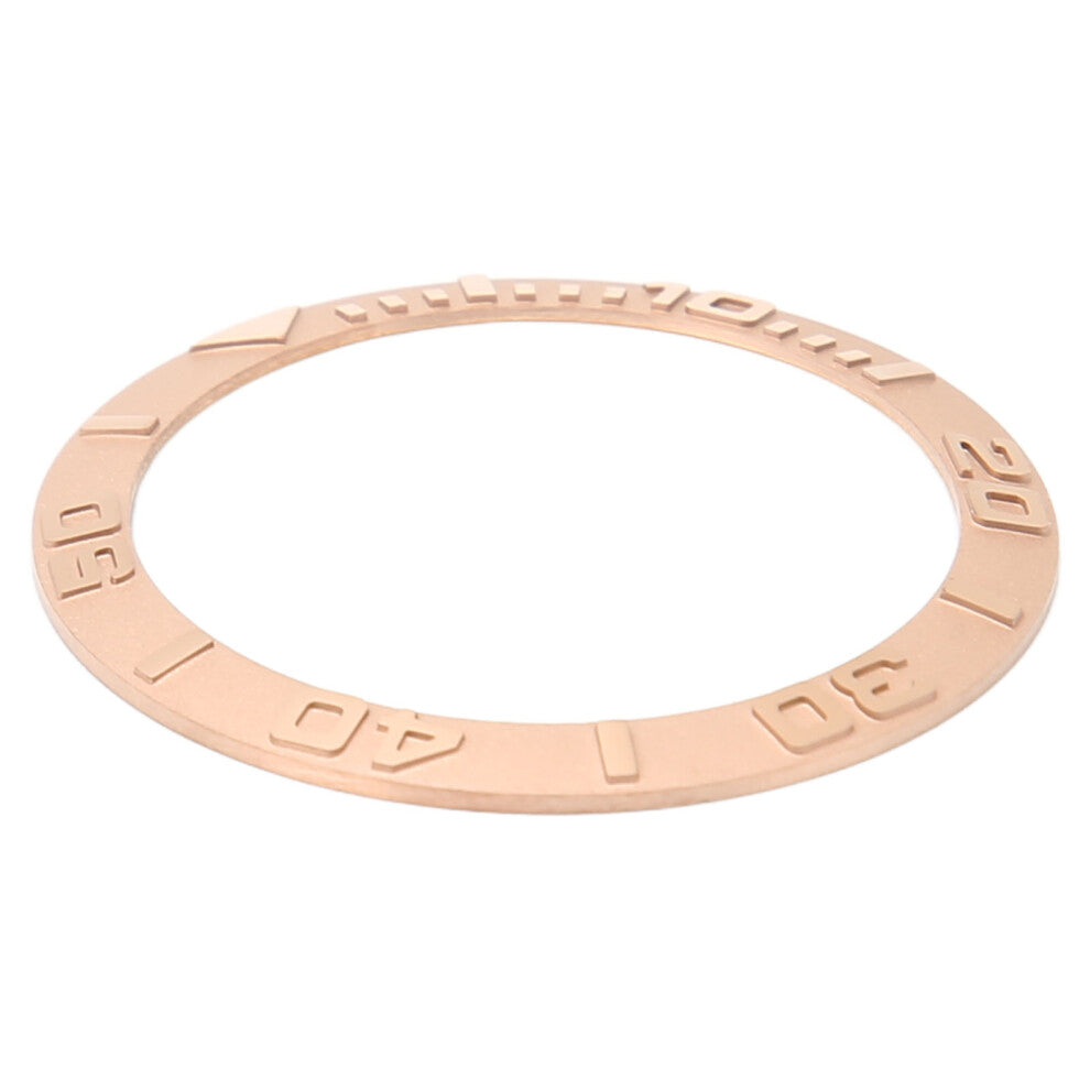 Rose Gold Ceramic Bezel Insert for 38mm Watches - Easy Replacement