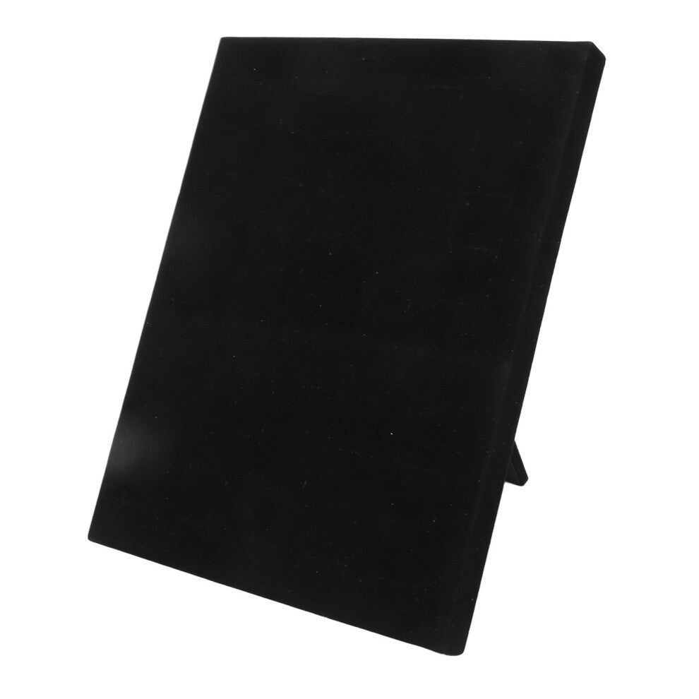 50 Slot Black Velvet Jewelry Tray - Frameless Organizer for Rings-Earrings