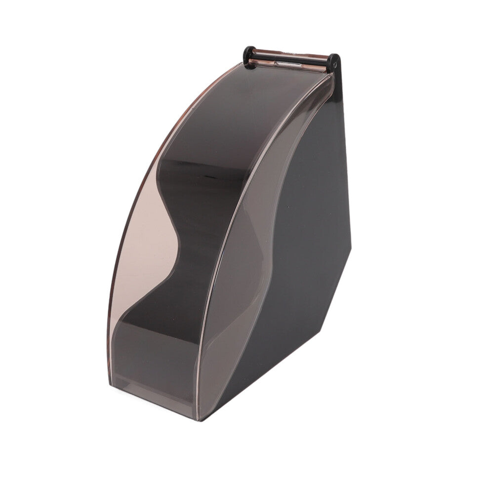 Dustproof Plastic Coffee Filter Storage Box, Holds 100, Black