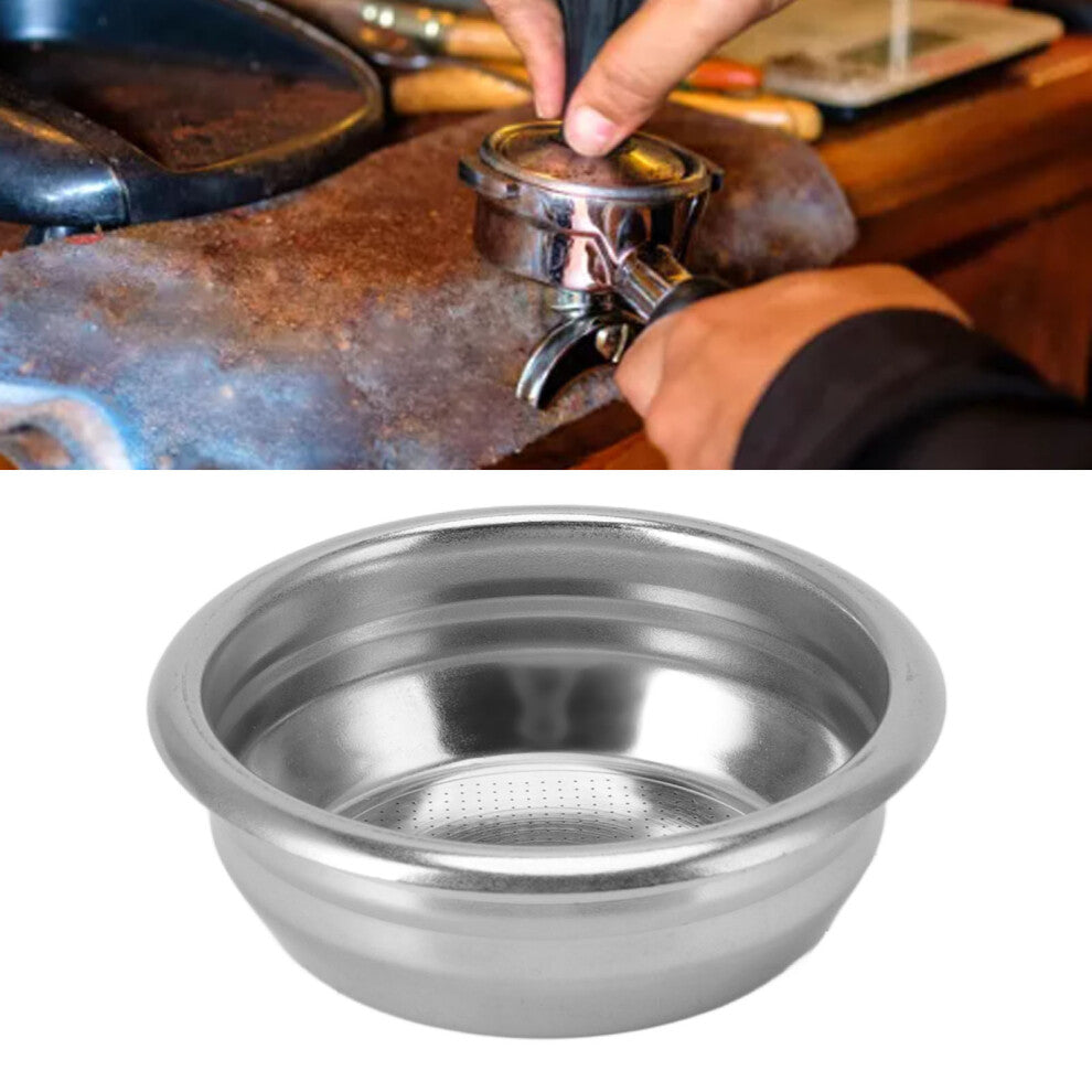 Stainless Steel Double Cup Coffee Filter Basket for Semi Automatic Machines