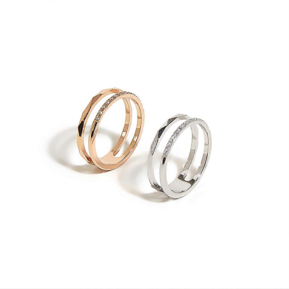 Couples Titanium Stainless Steel Wedding Engagement Band Rings-2pcs8#