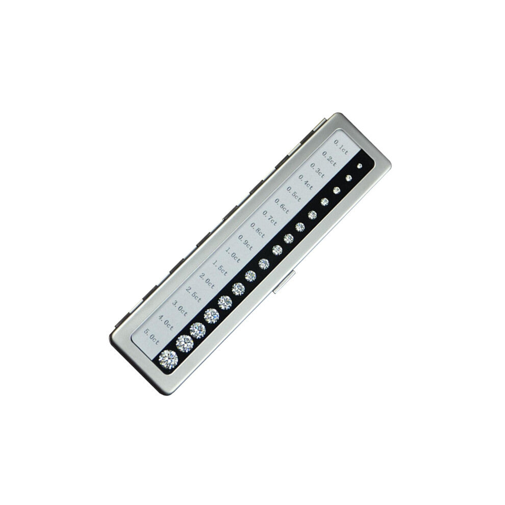 (silver, 20x5x16cm) Diamond Color Scale Master Tester Tools Diamond Weight High Accuracy