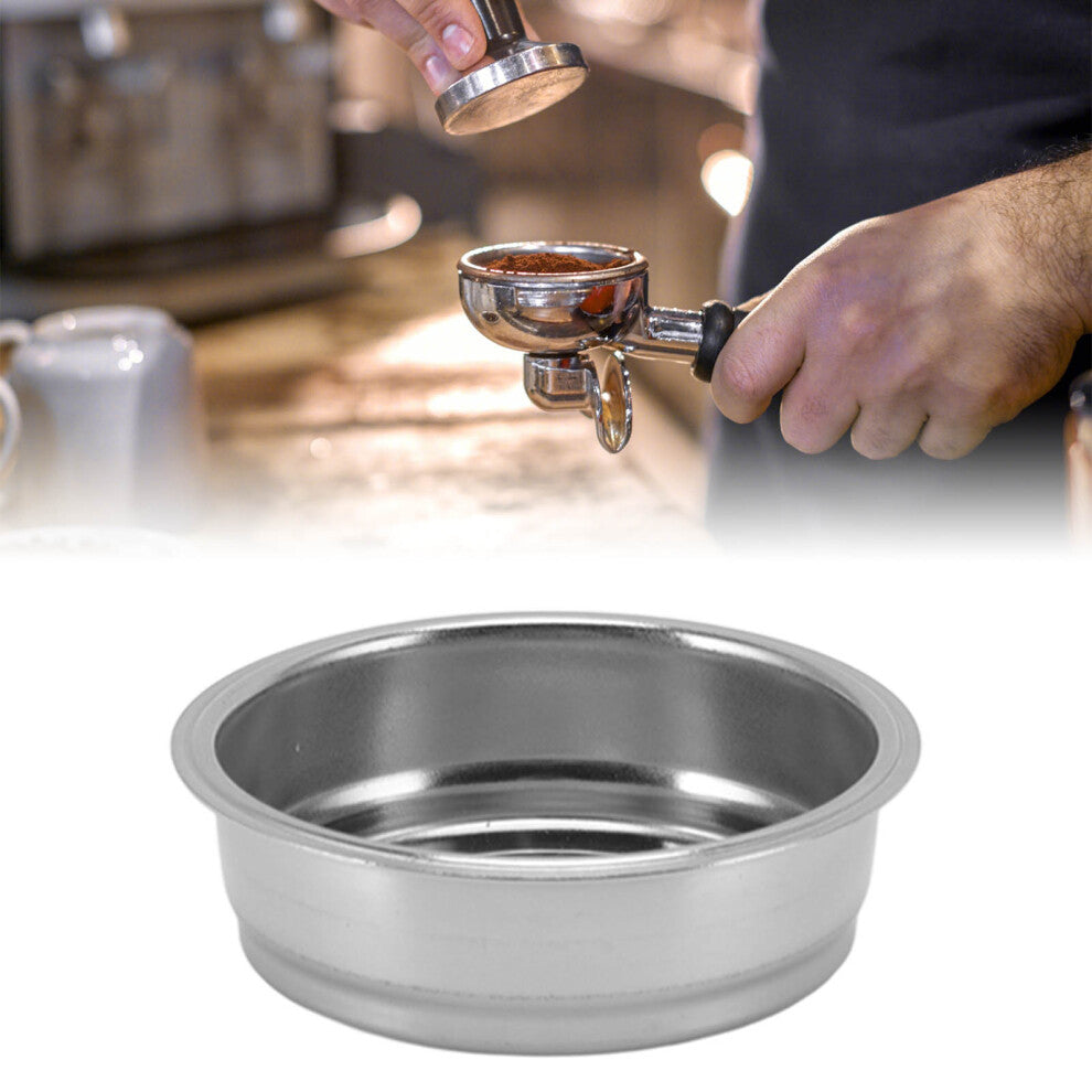 51mm Stainless Steel Porous Coffee Filter Basket - 1 Cup Non Pressurized