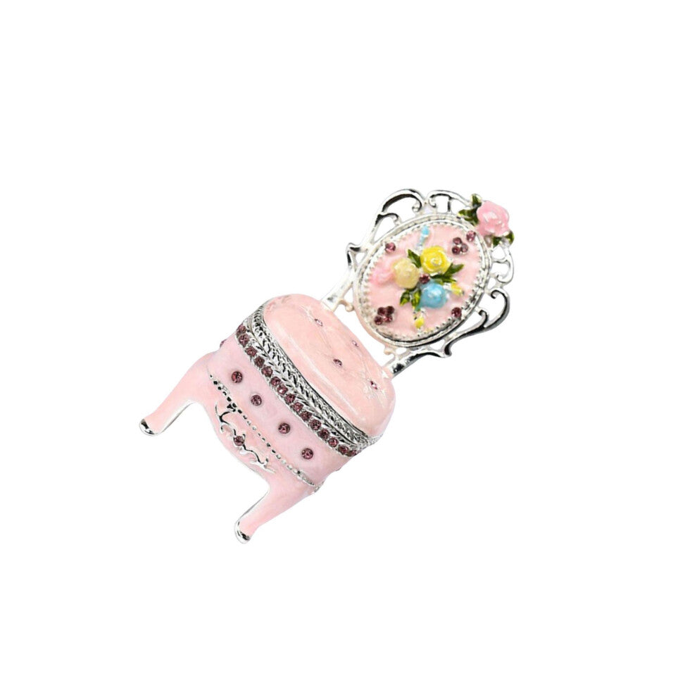 (Pink, Chair) Furniture Shape Jewelry Box Creative Storage Case for Wedding Necklace