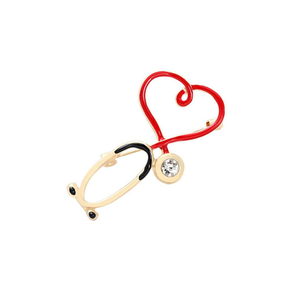 Brooch Pin Heart Sahped Medicine Jewellery Nurng Pins for Lapel Women