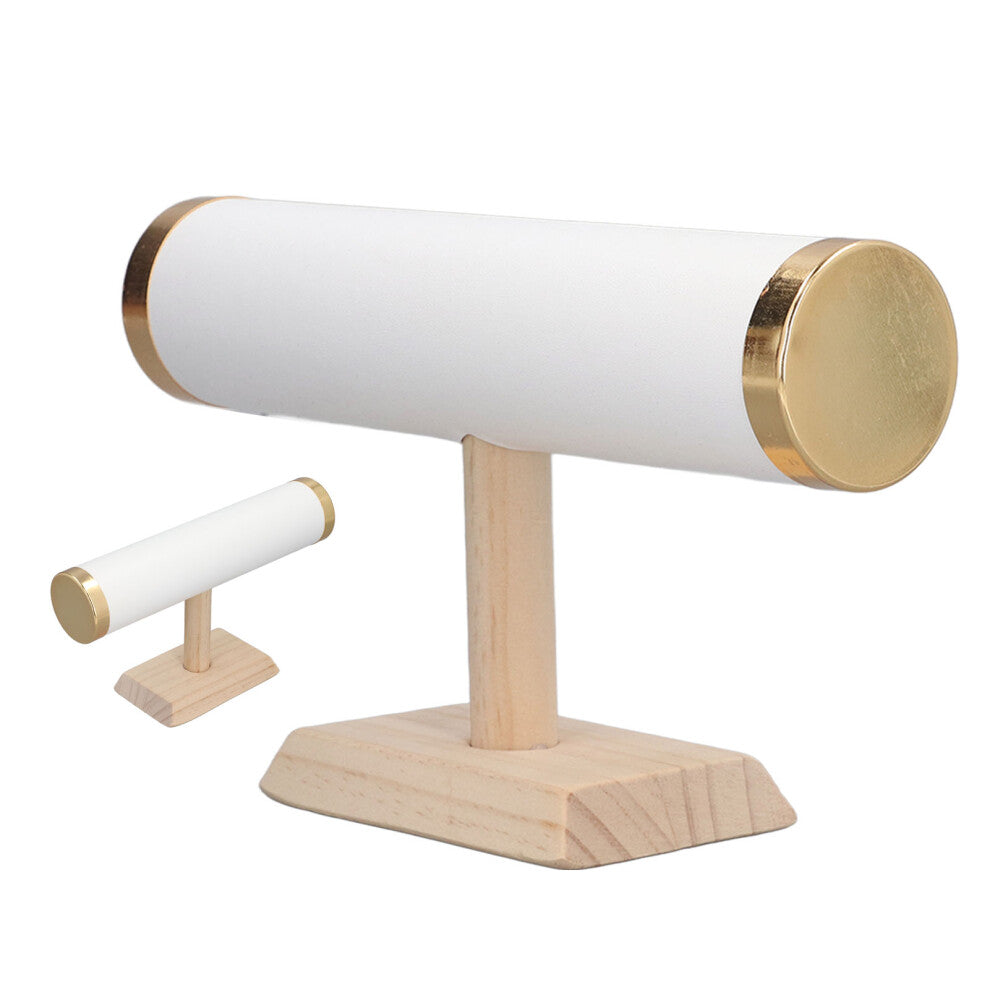 Compact White T Bar Organizer for Bracelets Watches & Accessories