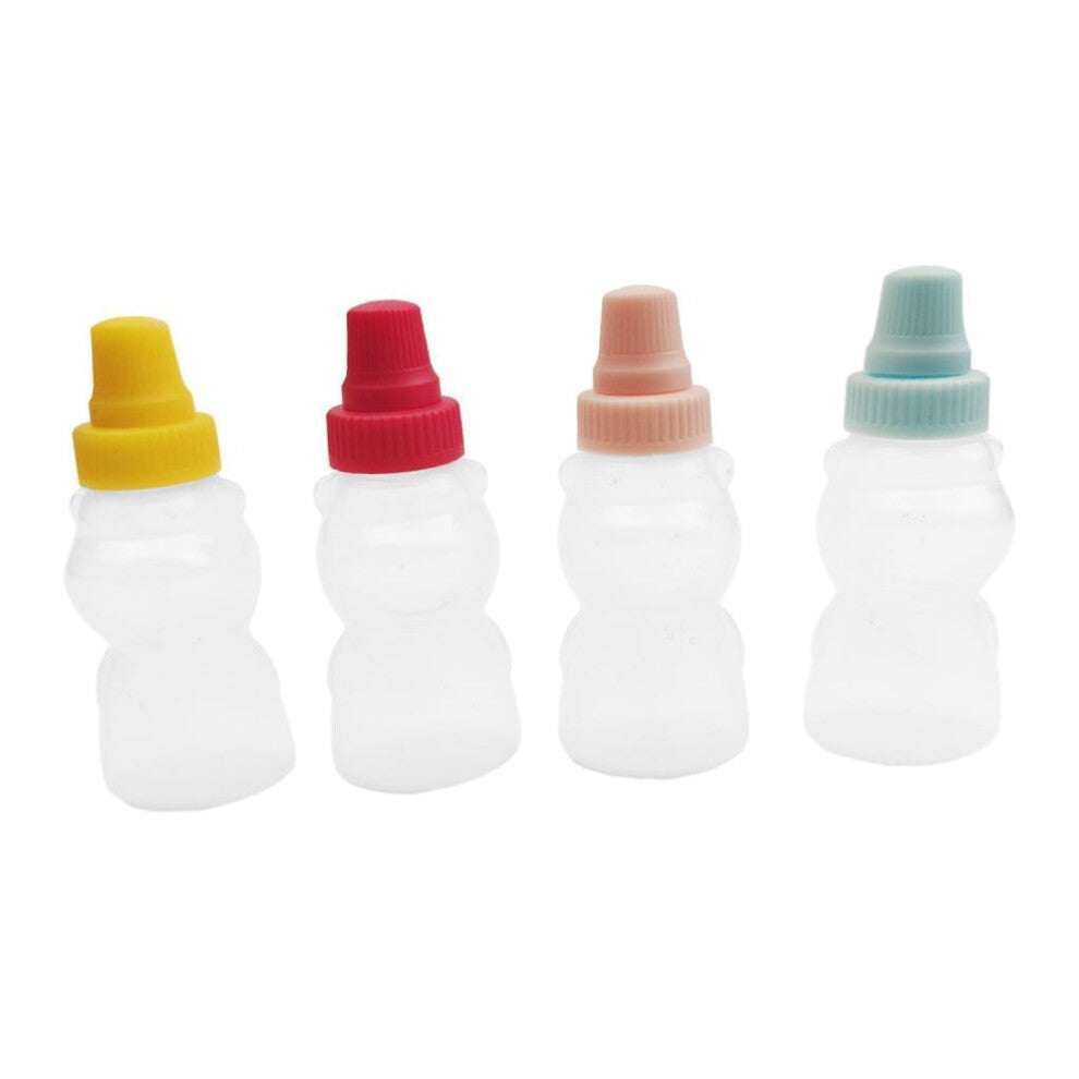 4 Pieces Refillable Tomato Ketchup Bottles 23ml for BBQ Sauce Olive