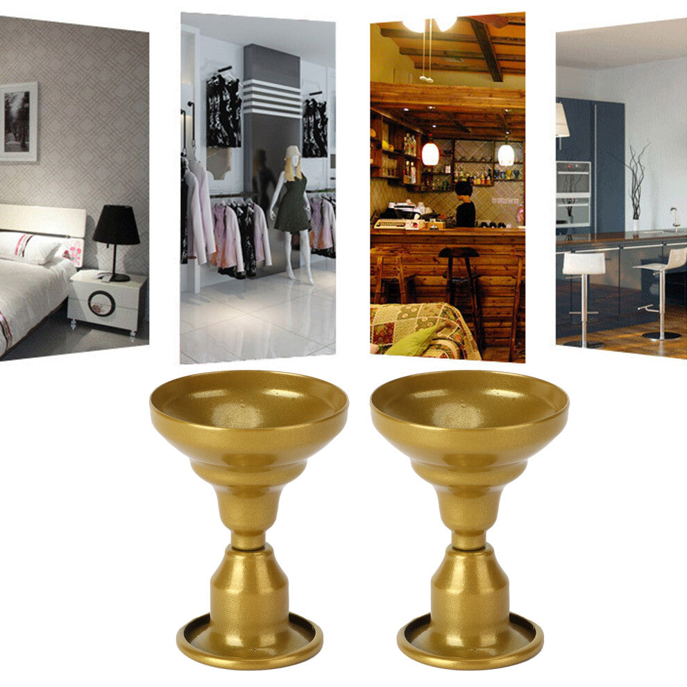Gold Dual-Use Candlestick Set: Elegant Home & Event Decoration