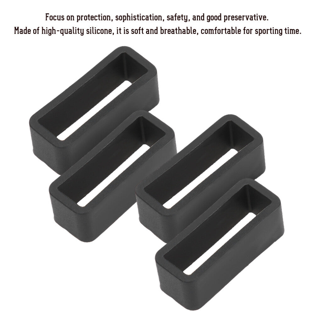 Durable 18mm Silicone Belt Buckles - Ideal for Sporty & Casual Watches