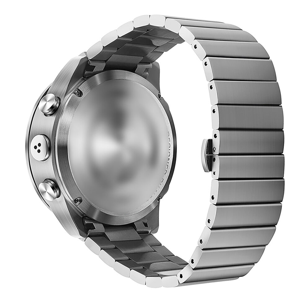 Men Sports Watch Digital Analog Full Steel Waterproof Diving Pedometer Compass