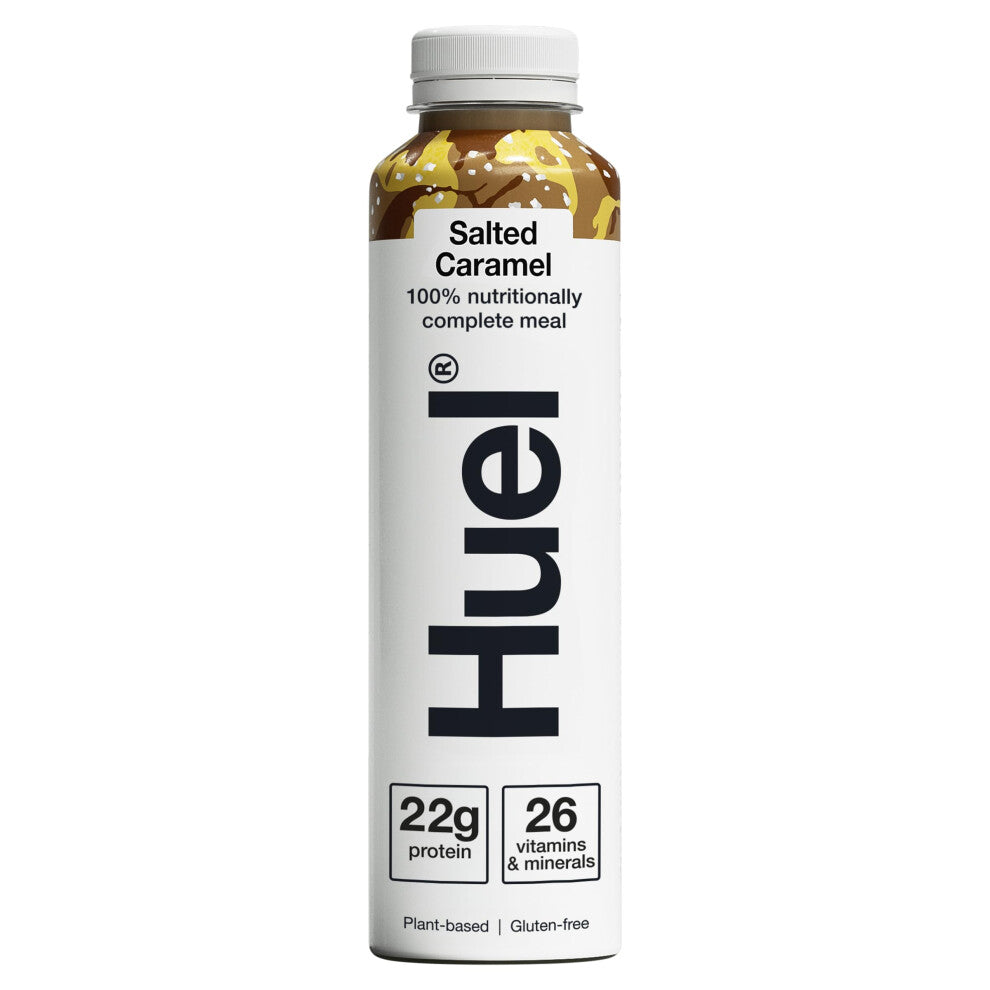 Huel Ready-to-drink Meal, Salted Caramel Protein Drink, 8 x 500ml Bottles, Protein Shakes, Pre-Portioned Meal, 20g of Protein per Bottle