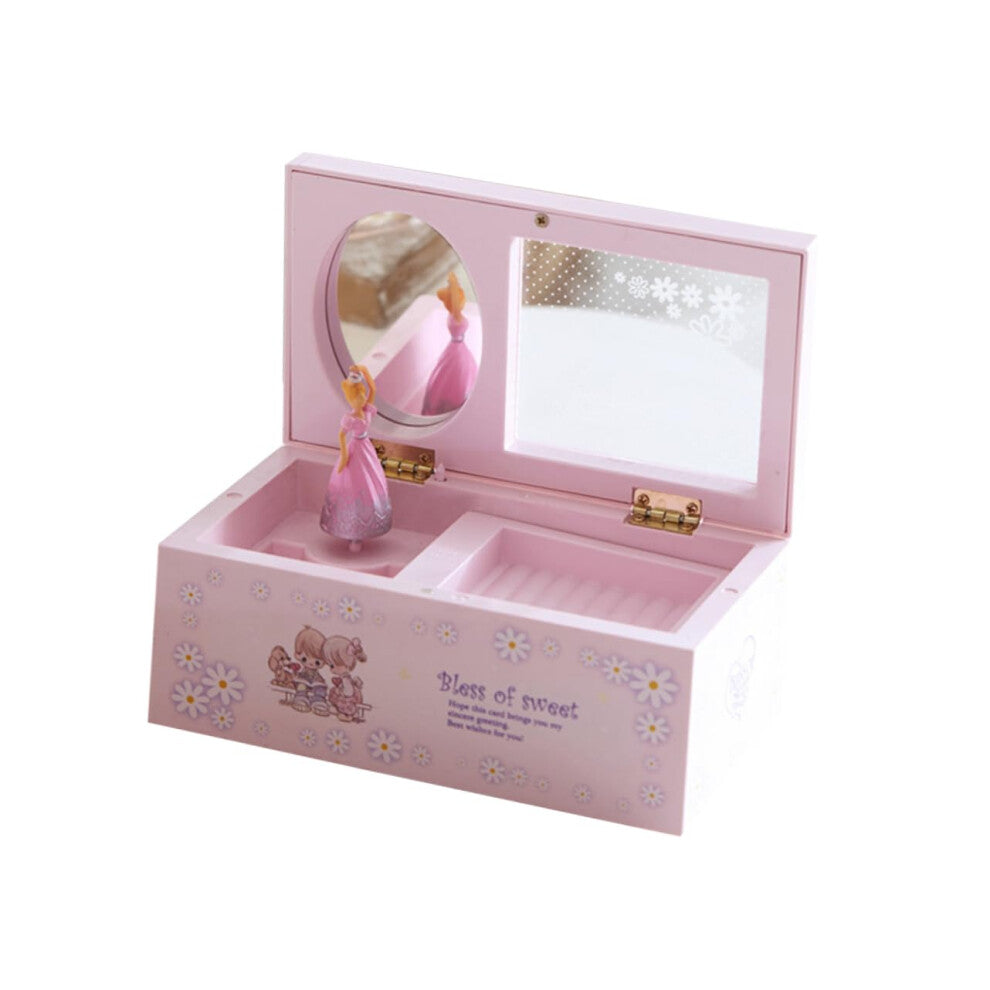 Box Desktop Ornaments Girls Jewellery Music Box Pink Christmas Gift Storage for Children Birthday Baby Music Box