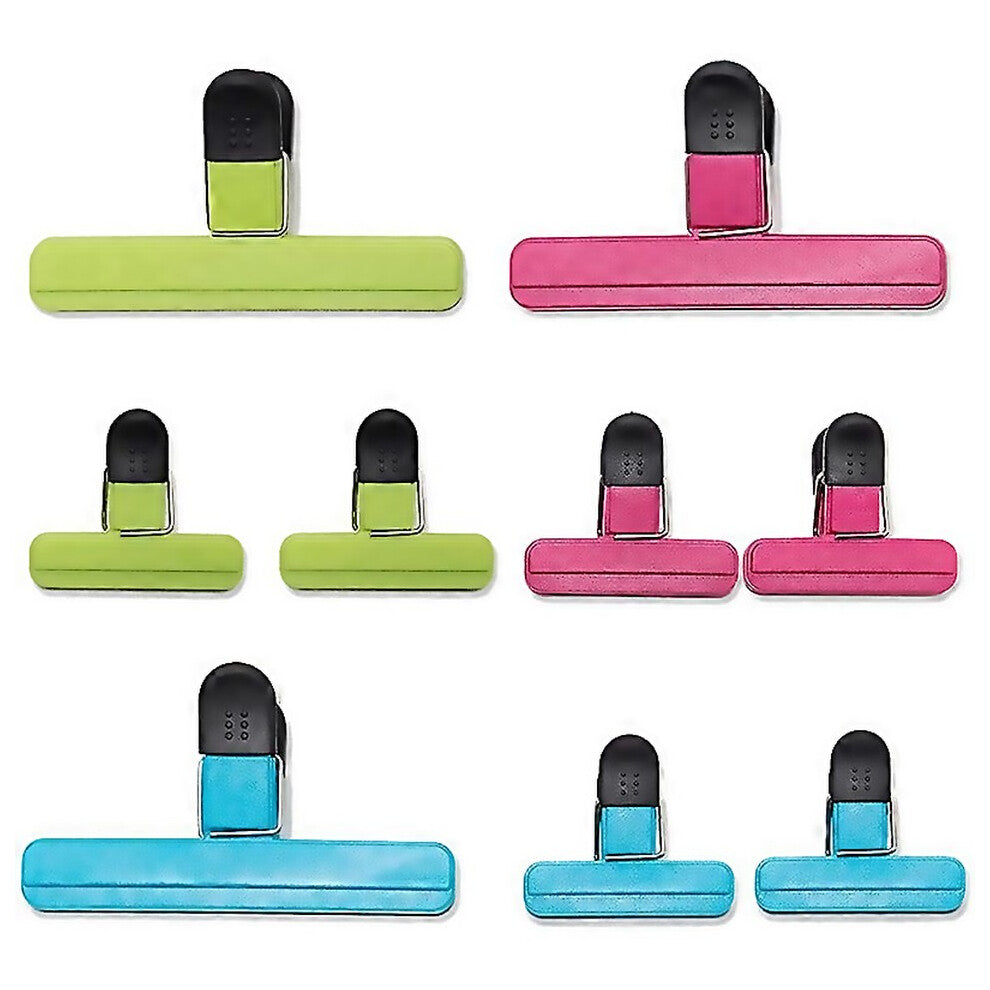 For 9 Pack Chip Clips Food Bag Clips 3 Big 6 Small Size Bag Sealing