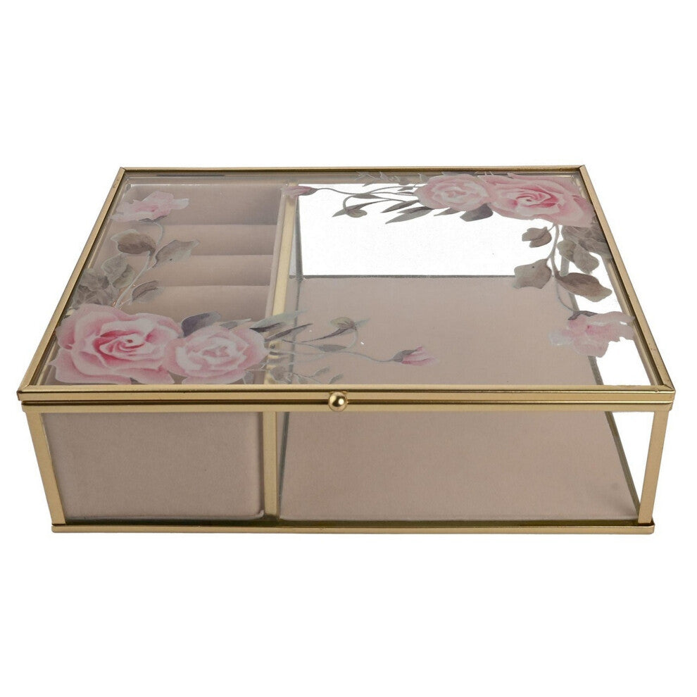 Sophia Floral Glass Jewellery Box