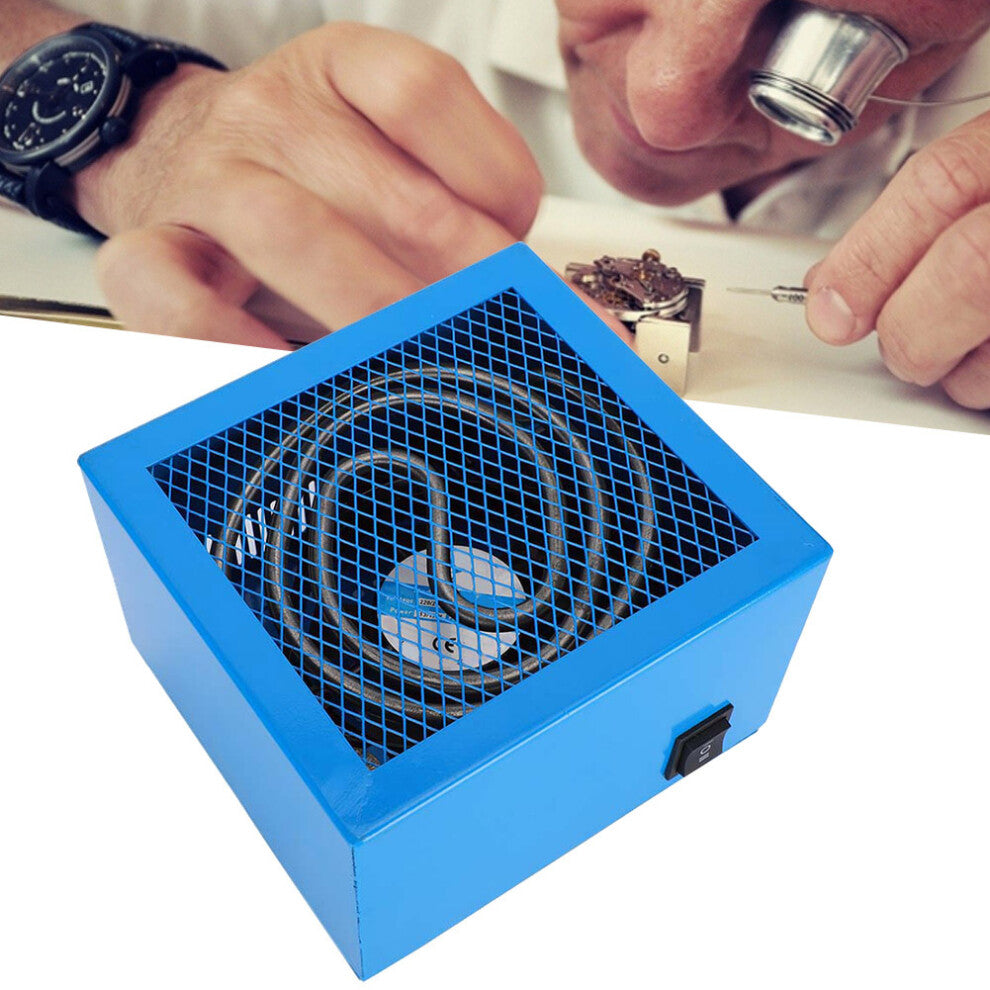 Metal Watch Dryer Machine - Blue, 19x17.5x12cm, 13-17W