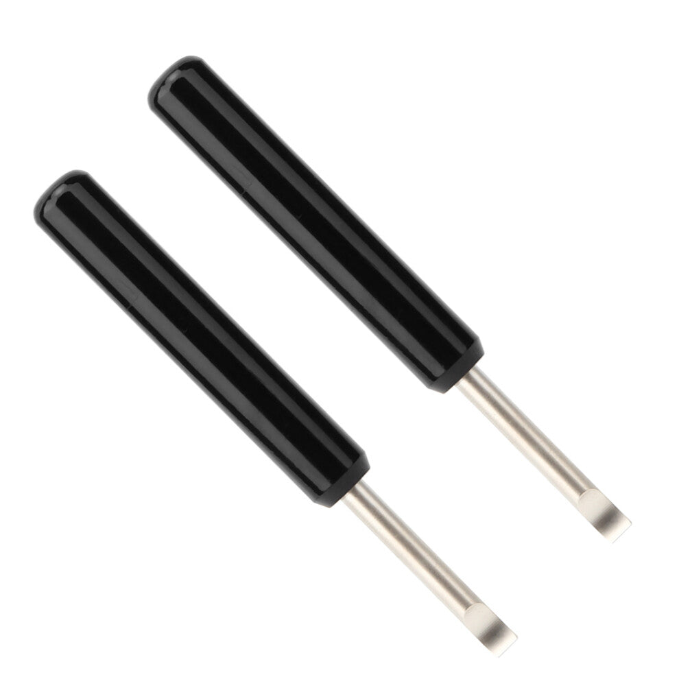 Watch Repair Kit 2Pcs Silver Pry Battery Remover Hand Tools Black Long Handle