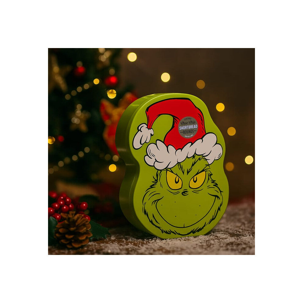 The Grinch Biscuit Tin & Shortbread for a naughty treat or a fun gift