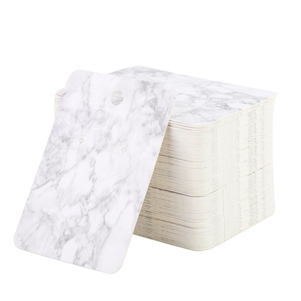 100pcs Marble Grain Jewelry Earring Display Cards 5x7cm