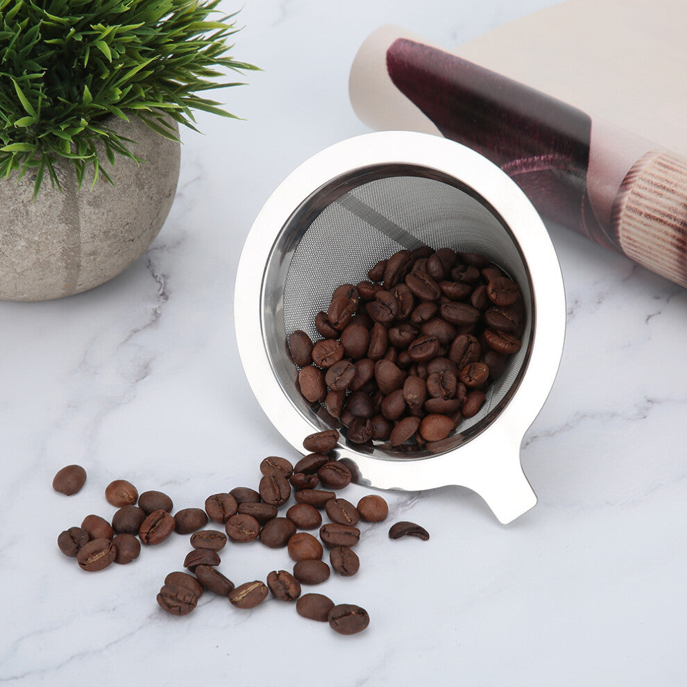 Stainless Steel Household Coffee Filter Cup Coffee Dripper Filtering Tool