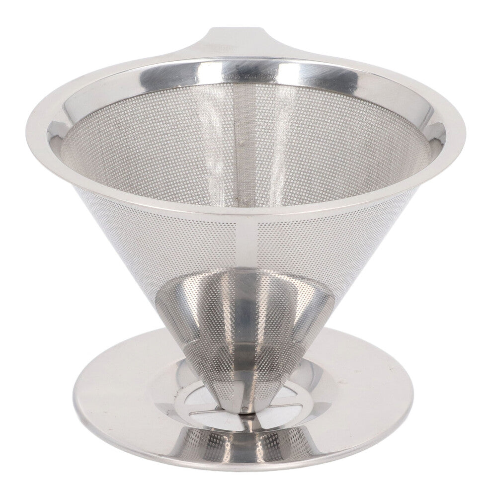 304 Stainless Steel Pour Over Coffee Dripper Reusable Filter 138g