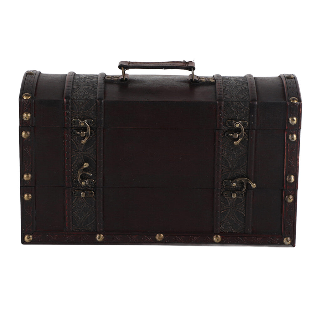 Desktop Vintage Wooden Large Capacity Jewelry Box