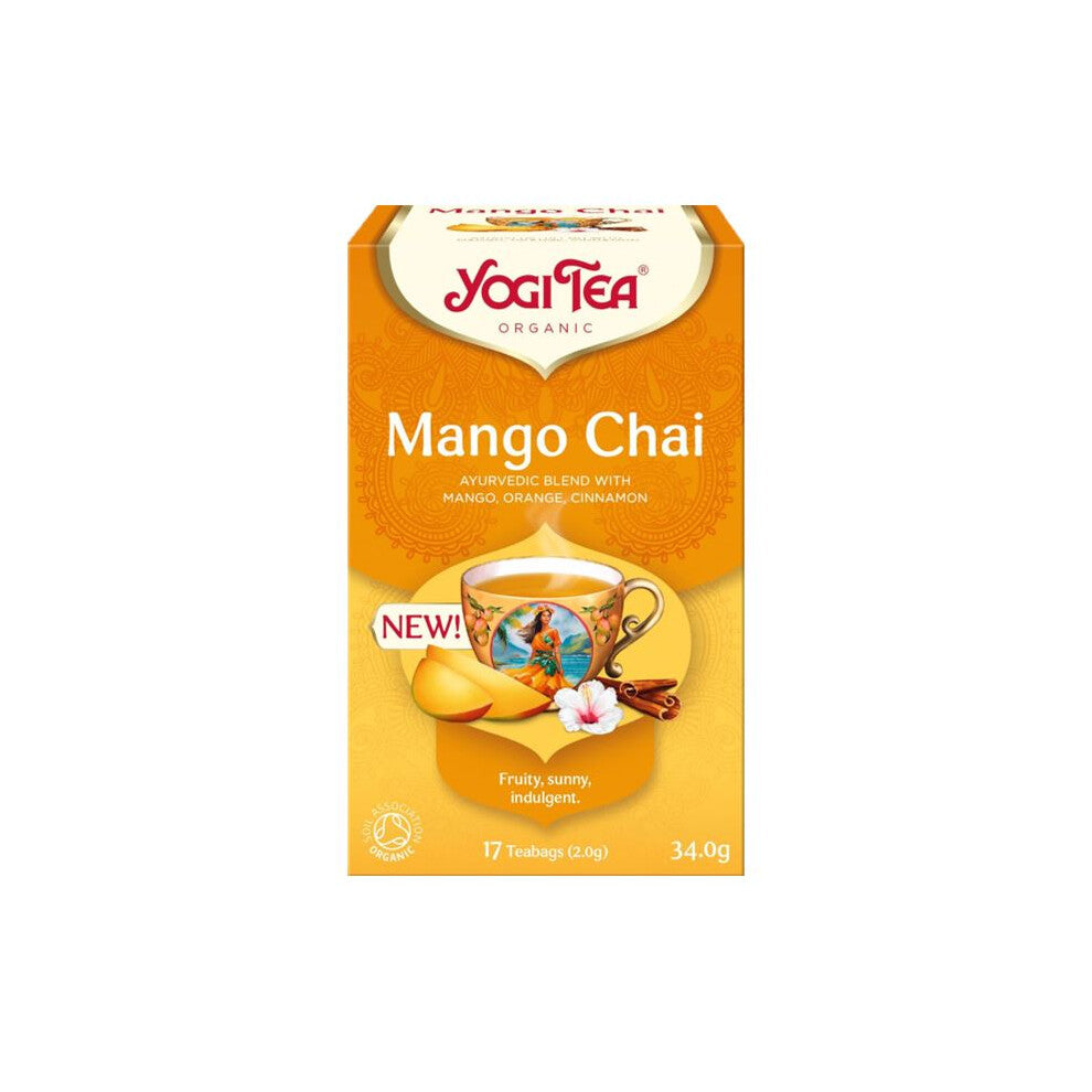 Yogi Tea Organic Mango Chai 17 Tea Bags