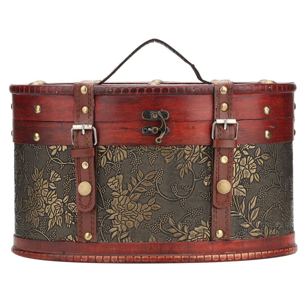 Vintage Desktop Tea Cake Organizer Wooden Storage