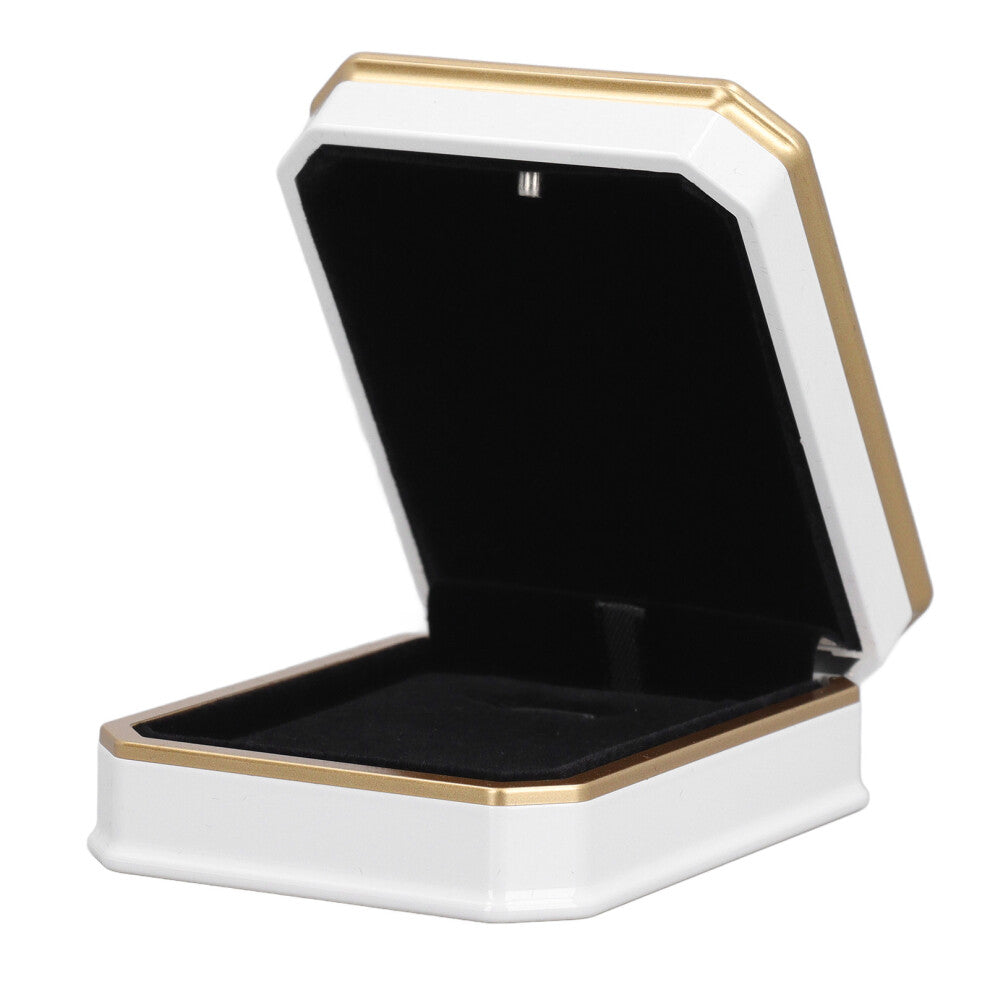 White Necklace Box for Proposal Engagement Wedding