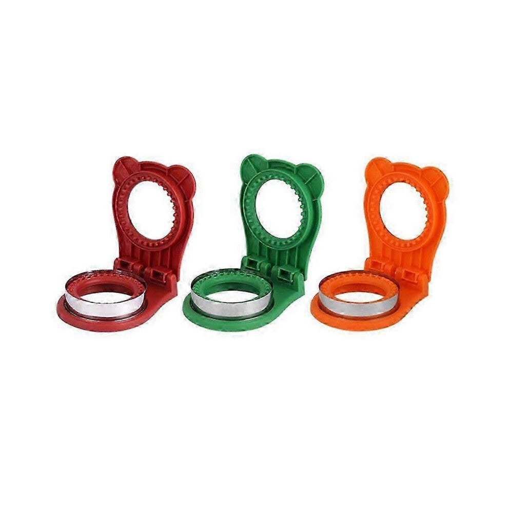 3Pcs Sandwich Cutter and Sealer,DIY Sandwich,Very Suitable for Breakfast Sandwich Machine,Lunch