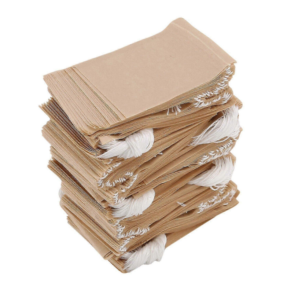 500 Pack Tea Filter Bags,Disposable Paper Tea Bag with Drawstring for Loose Leaf Tea,Coffee(Natural