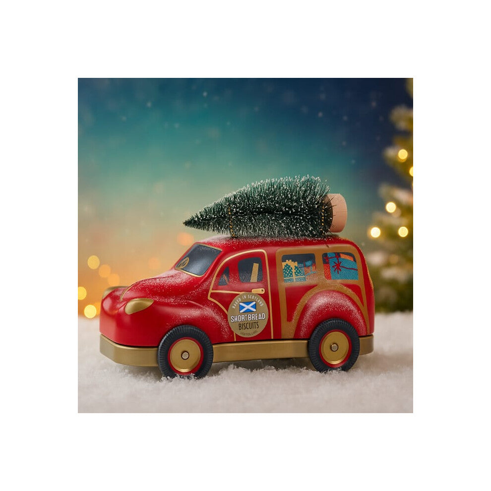 Christmas Camper Van Shortbread Biscuit Tin sharing during this season