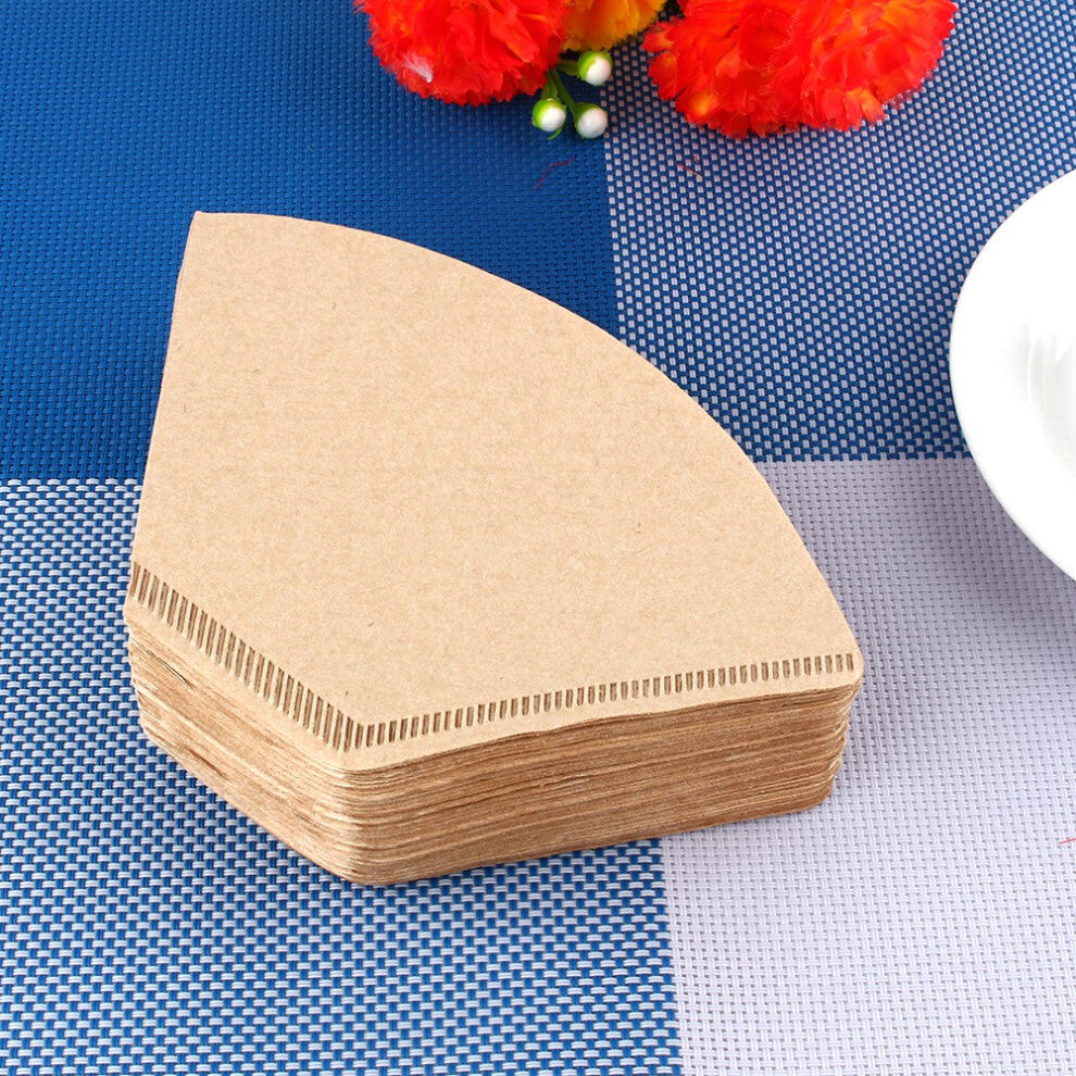 100x Unbleached Coffee Filter Papers Cones Cups