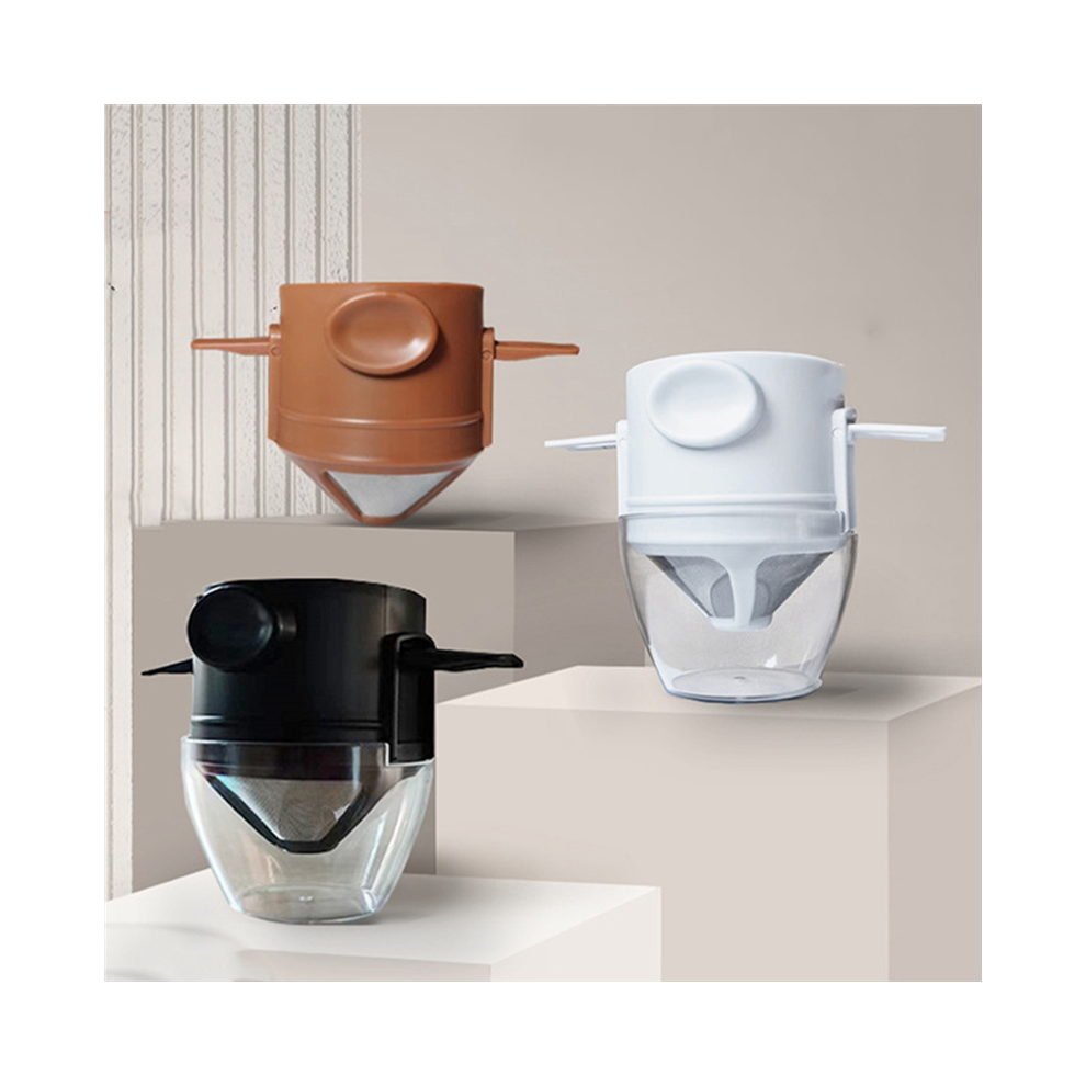 Coffee Dripper Reusable Foldable Drip Coffee Filter with Holder Portab