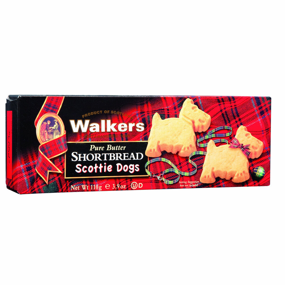 Walkers Scottie Dog Shortbread 110 g (Pack of 12)