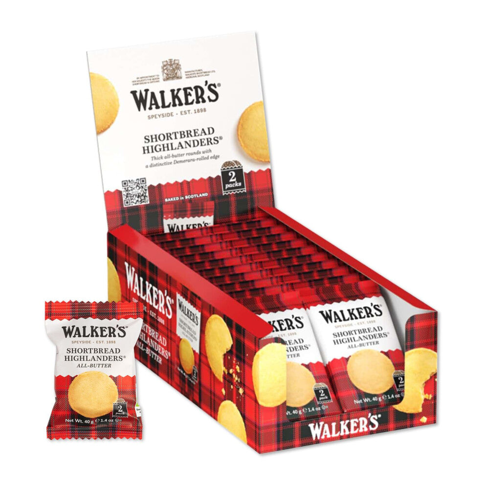 Walkers Highlander Shortbread, 3 x 18 Pack (3 x 18 x 40 g)