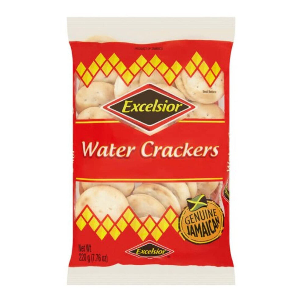Excelsior Jamaican Water Crackers 220gr x 10 pack