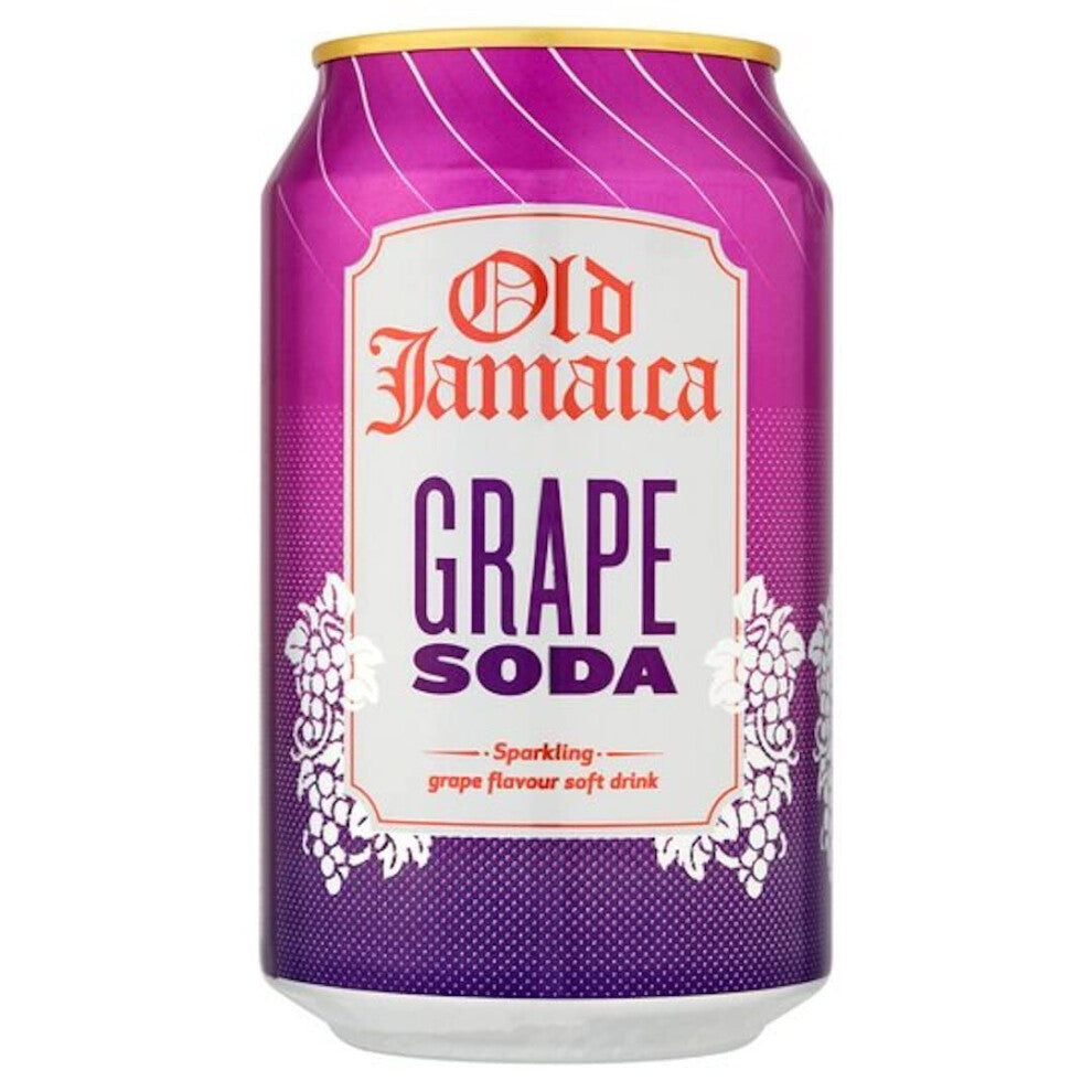 Old Jamaica Sparkling Grape Soda Drink 330ml x 20 Pack